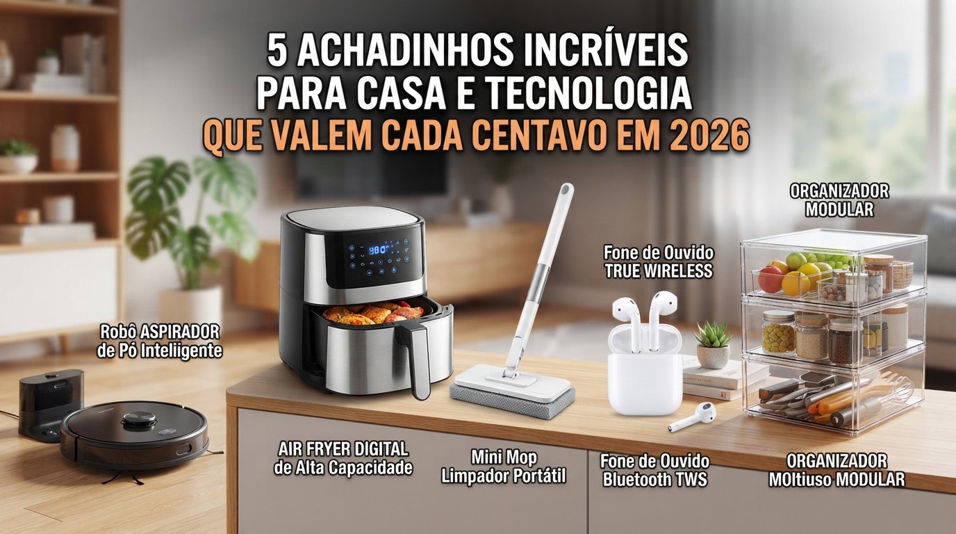 5 Achadinhos Incríveis para Casa e Tecnologia que Valem Cada Centavo em 2026